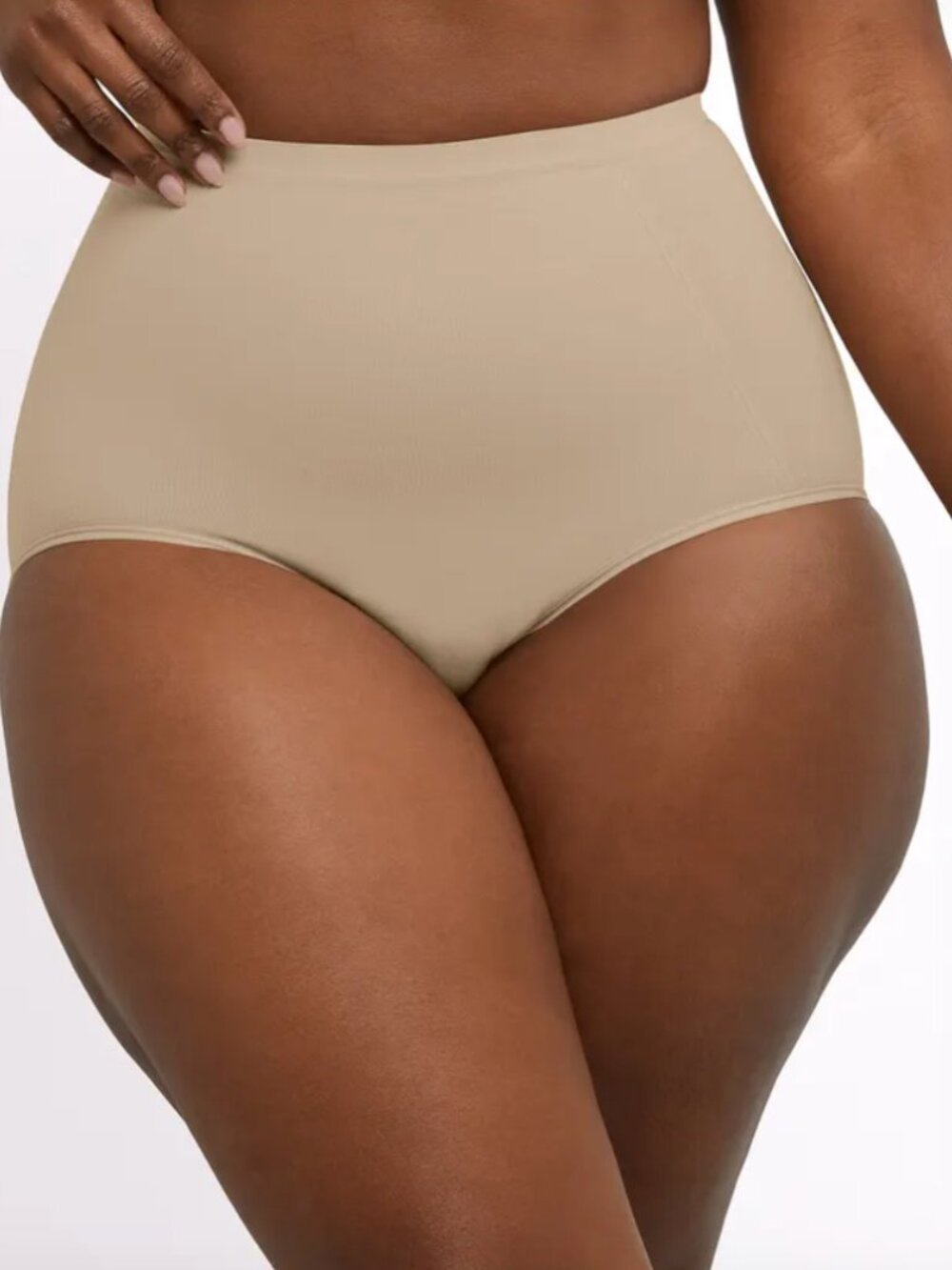 Bali Women's Seamless Extra Firm Control Panties beige Size L 12472
